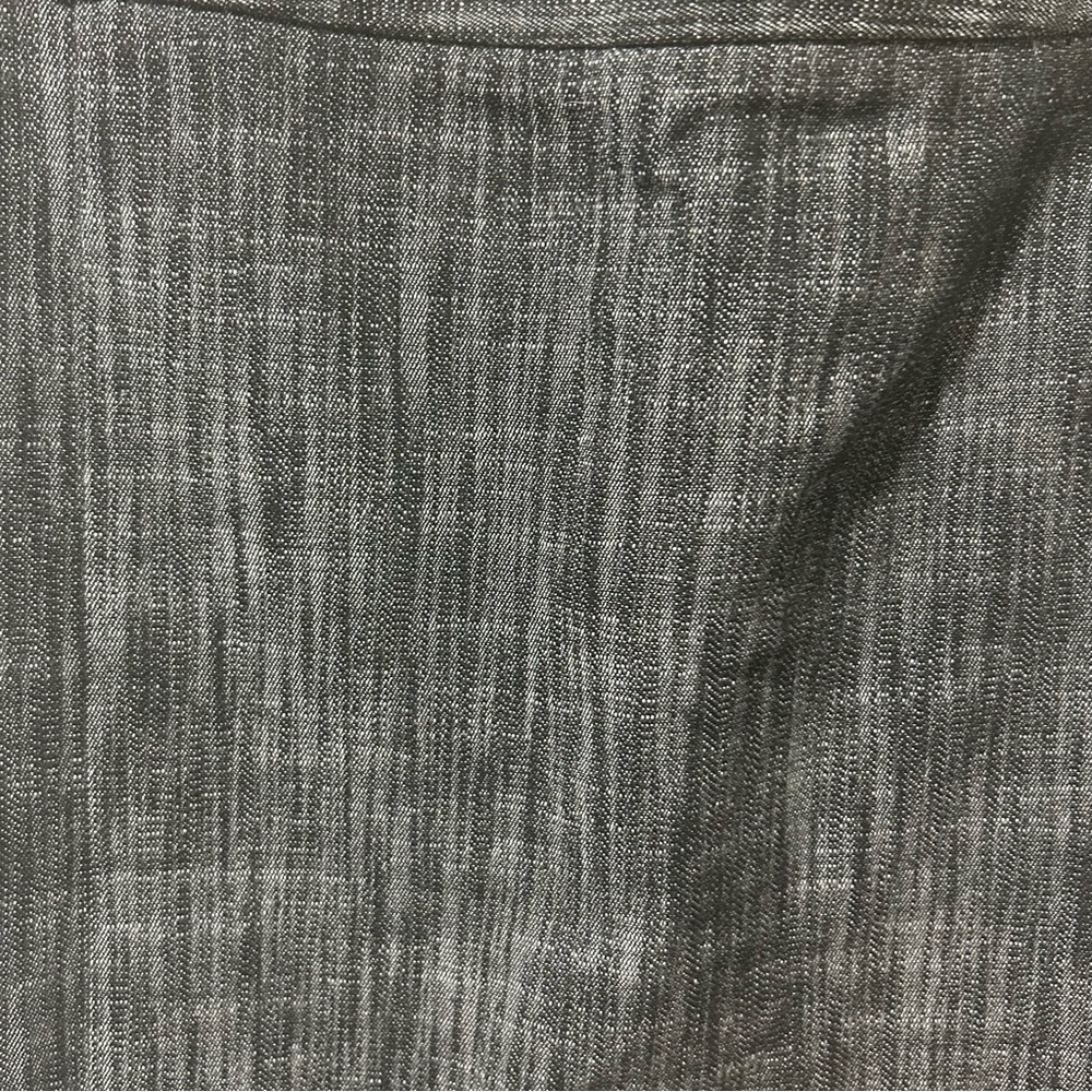 Larry Levine Stretch Grey Pencil Skirt Size 8 | Button Front | Workwear - Picture 6 of 8